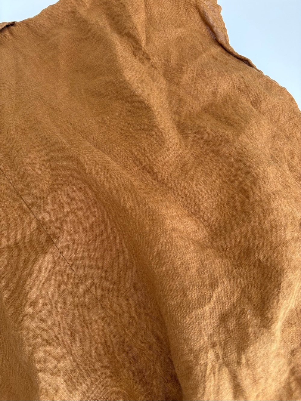 Relaxed Button-Front Maxi Dress in Rust - Picture 9 of 11